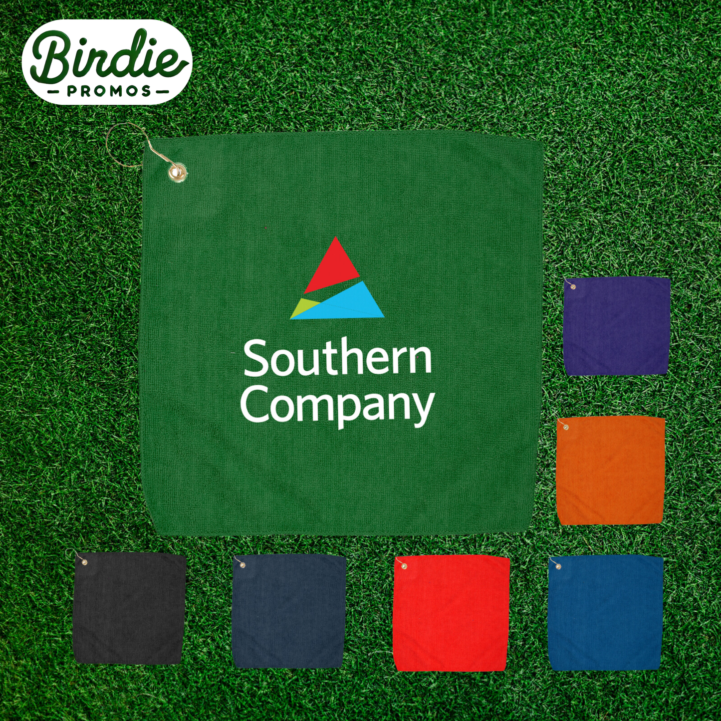 Embroidered Cotton Golf Towel